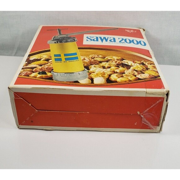 Vintage SAWA 2000 Standard Metal Cookie Press Decorator Gun With Box 1970s - Picture 10 of 16